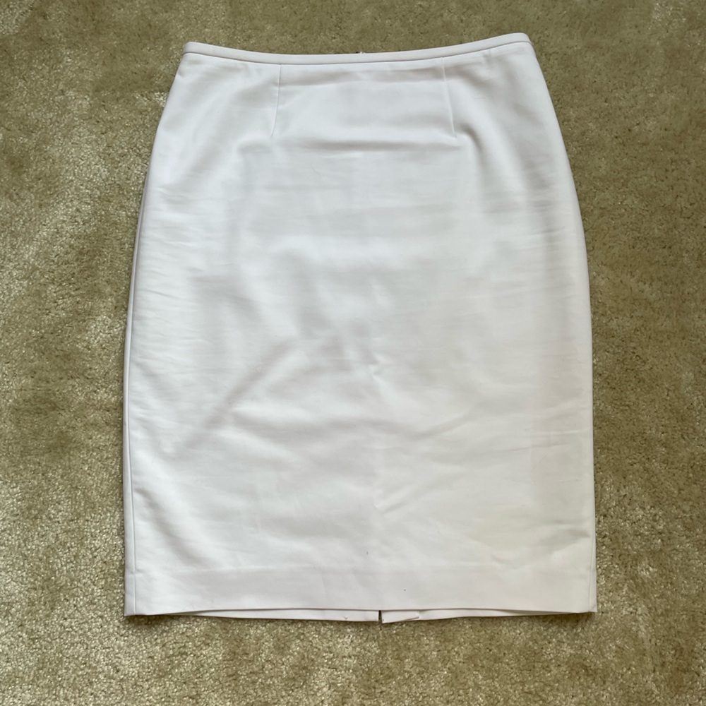 Calvin Klein White Pencil Skirt